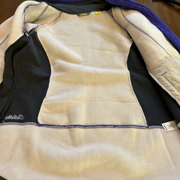 NWT Cabela's Women's Blue Sweater Full Zip Fleece Size Medium - Picture 14 of 14